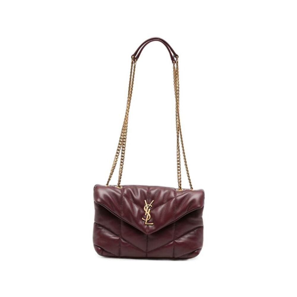 Saint Laurent Women Puffer Toy Mini Leather Shoulder Bag